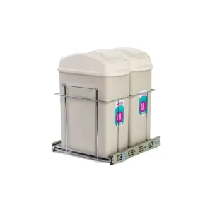 Lixeira Deslizante Dupla Lateral 20,5 Lts Bredal