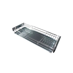 Escorredor de Pratos Aéreo Deslizante 870mm c/ Bandeja Inox Bredal