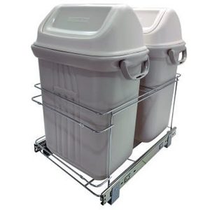Lixeira Pop Deslizante Dupla Base 10 Lts Bredal